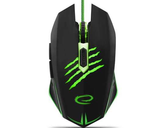 EGM209G Mängijate kaabel hiir 6D optiline USB MX209 Claw roheline