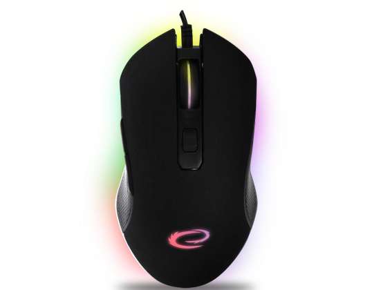EGM302 Esperanza ratón gaming con cable led rgb 6d óptico usb c nemesis