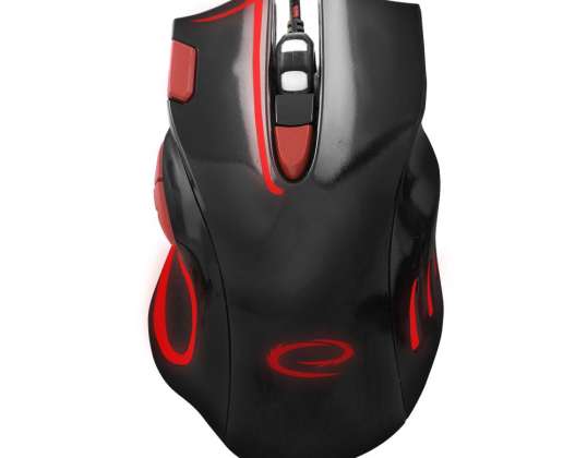 EGM401KR Wired Gaming Mouse 7D Optical USB MX401 Hawk Black-Red