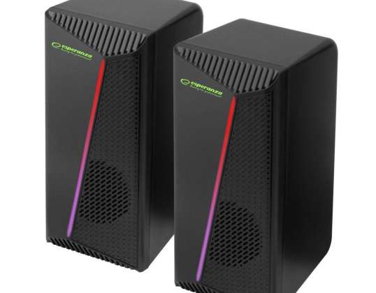 EGS106 Esperanza kaiuttimet 2.0 usb led rainbow nortec