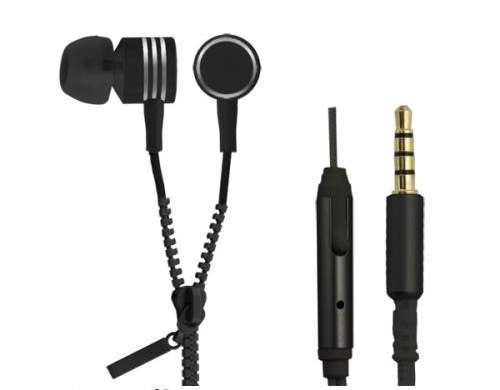EH161K Écouteurs intra-auriculaires Zipper noirs Esperanza