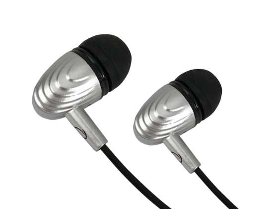 In-ear kõrvaklapid Esperanza EH193KW mikrofoniga must-valge