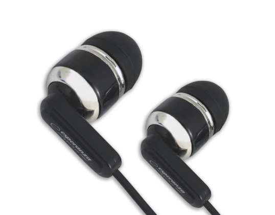EH194K Esperanza in-ear headphones with microphone eh194 black