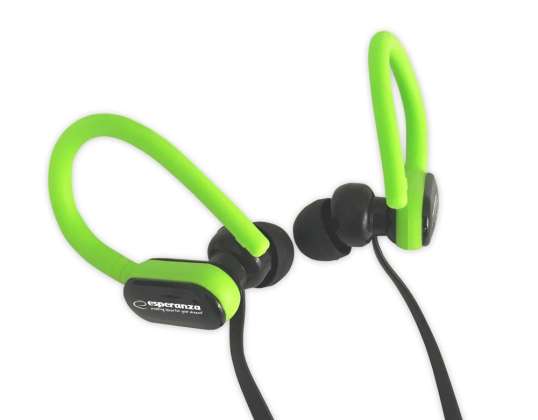 EH197KG Esperanza écouteurs intra-auriculaires avec microphone eh197 noir-vert