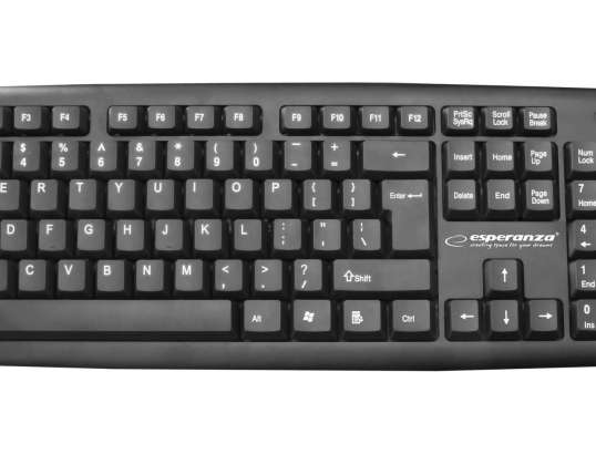 EK134 Esperanza wired keyboard standard USB yellow