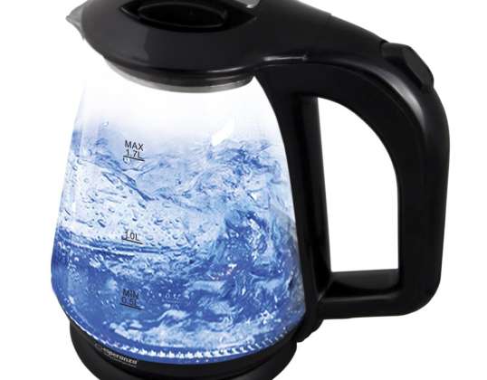 EKK024K Esperanza hervidor eléctrico de vidrio Missouri 1.7 l negro