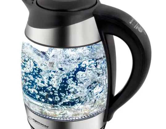 EKK026 Esperanza elektrinis stiklinis virdulys su LED ir termometru Seine 1.7 l
