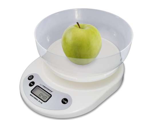 EKS007 Esperanza kitchen scale with bowl coconut