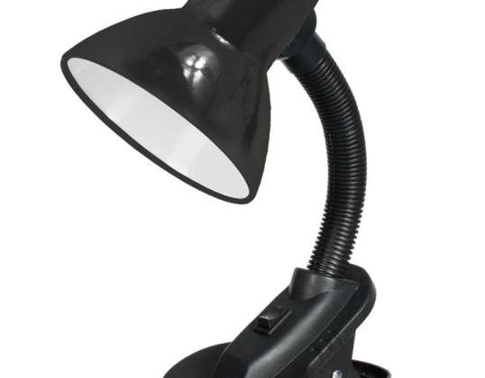 lampe de bureau ELD106K Esperanza E27 Procyon noire