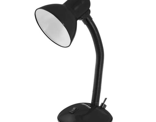 ELD107K Esperanza skrivbordslampa e27 Arcturus svart
