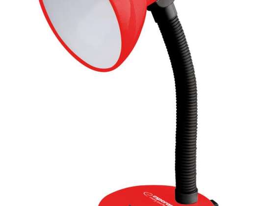 ELD109R Esperanza Schreibtischlampe e27 vega rot