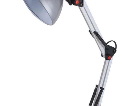 ELD112S Esperanza galda lampa E27 avior sudraba