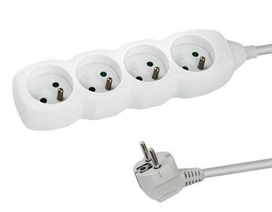 ELK205W Esperanza power strip 4 gn. 1.5m white