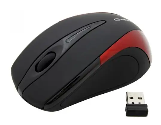EM101R Kablosuz 2.4GHz 3D optik USB Mouse Antares kırmızı