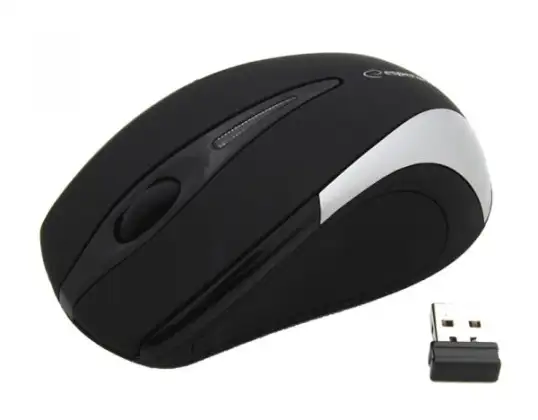 EM101S Kablosuz Mouse 2.4GHz 3D optik USB Antares gümüş