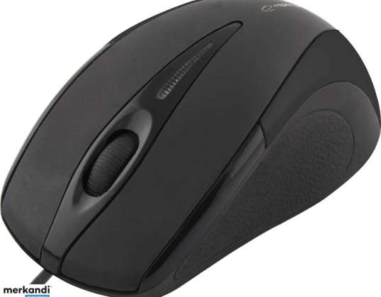 EM102K Esperanza ratón cableado óptico 3D USB Sirius negro