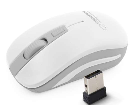 EM126EW Esperanza kabellose Maus 2.4ghz 4d opt. usb uranus weiß/grau