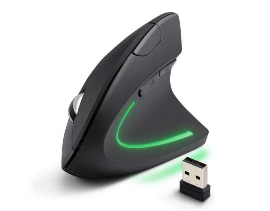 EM133 Esperanza vertical wireless mouse 2.4GHz 6D optical USB Corvus