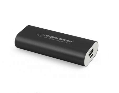 EMP105K Esperanza batterie externe 4400mah hadron noire