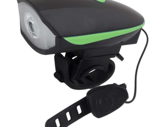 EOT023 Lampe LED de vélo avant avec sonnette Alfard