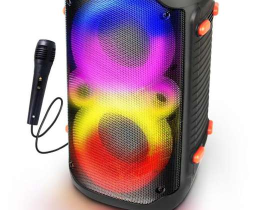 EP156 Esperanza ηχείο bluetooth fm led rgb καραόκε τραγουδιστής