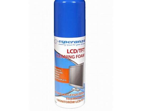 ES101 LCD/TFT monitorok tisztítóhab 100ml Esperanza