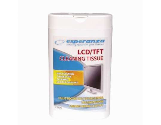 ES106 Cleaning Wipes for LCD/TFT 100 pieces Esperanza