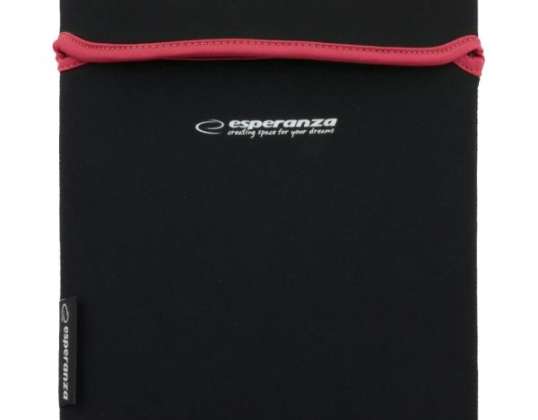 ET172R Neoprenhülle für Tablet 9,7 schwarz - rot Esperanza
