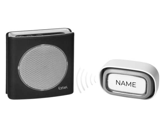 Kabelloser Batterieglocken EXTEL diBi Flash, schwarz