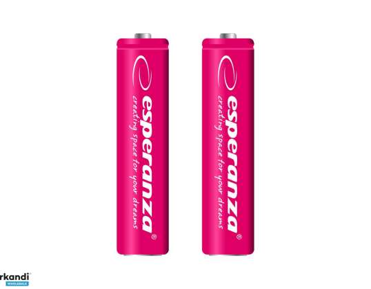 EZA101R Esperanza akut Ni Mh AAA 1000mAh 2tk. punane