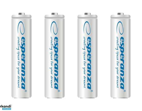 EZA102W Esperanza akud ni mh aaa 1000mah 4tk. valged