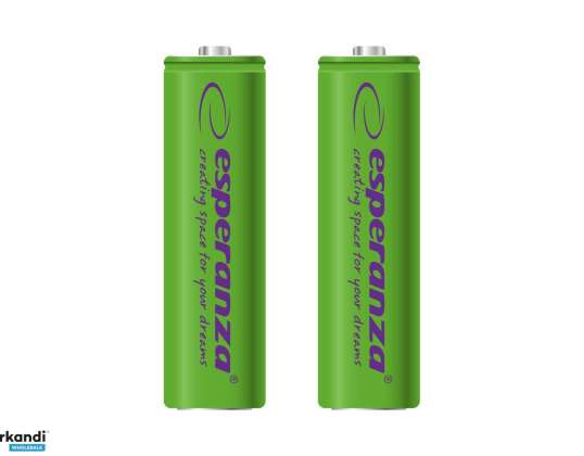 EZA103G Esperanza oplaadbare NiMH AA 2000mAh 2 stuks. groen