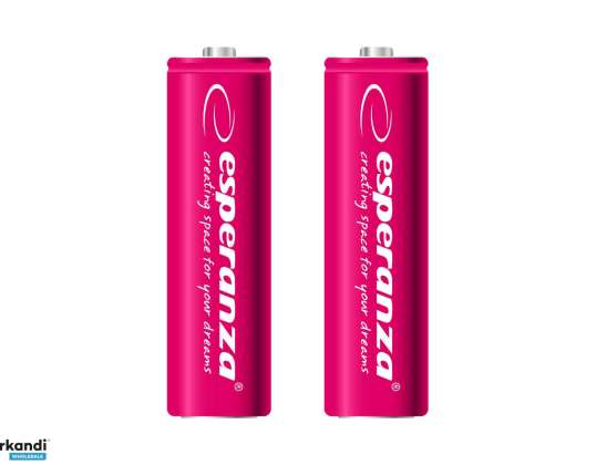 EZA103R Esperanza Ni-MH újratölthető elemek AA 2000mAh 2db. piros