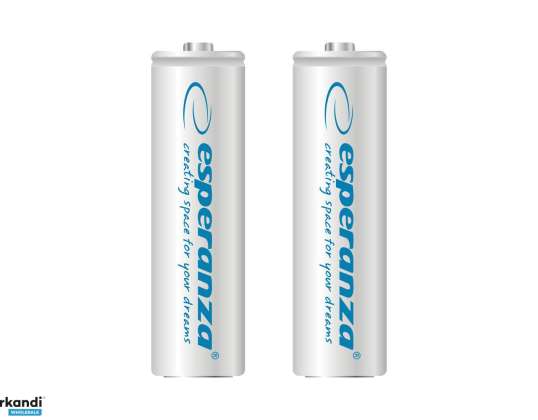 EZA103W Esperanza Ni-MH AA 2000mAh akkumulátor 2db. fehér