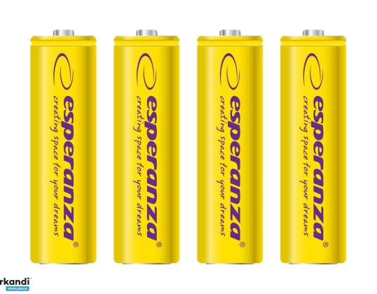EZA104Y Esperanza piles rechargeables Ni-MH 2000mAh 4pcs jaunes