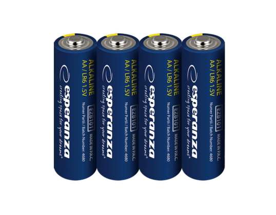 EZB116 Esperanza alkaline batteries AA 4 pcs pack