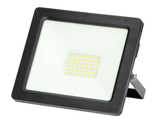 ALLED 30W LED projecteur. 2400lm. IP65. 4000K. Aluminium glas