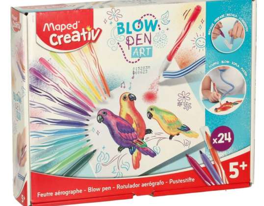 Pennarelli gonfiabili, pennarelli creativi, set Crative Art, 24 pz