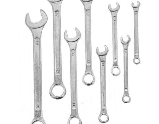 Llave de boca y plana. juego de 8 piezas. 6 19mm