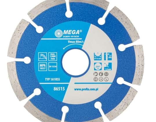 Segmentert diamantkutt mat.bud  115 1.9 6.8 22.2
