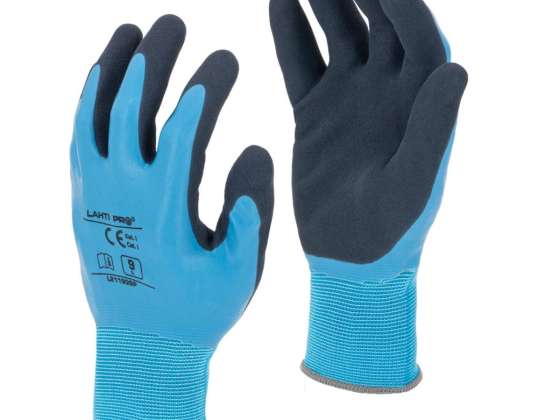 Latex gloves blue l211909p. card. &quot;9&quot;. ce.lahti