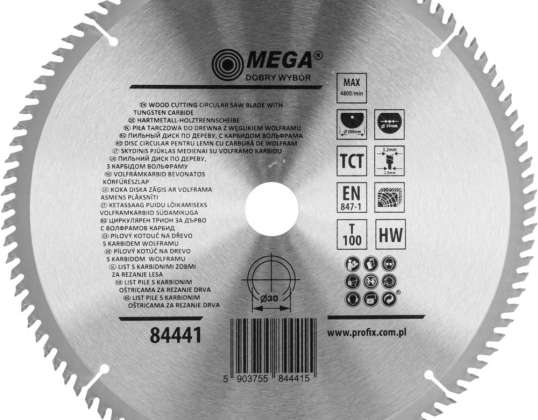 Sirkelsagblad for tre 300 100t 30mm