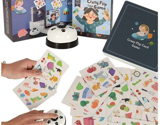 Карточная игра на проницательность Найди пару из 54 карт и колокольчик