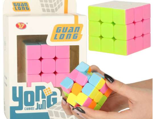 Logikspiel Würfel Puzzle 3x3 neon 5 65cm