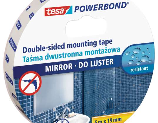 Powerbond-asennusteippi peileille 5.0m:19mm