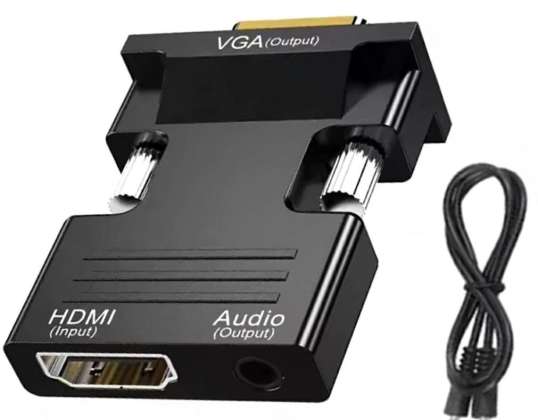 HD38 Convertidor HDMI a VGA D-Sub audio