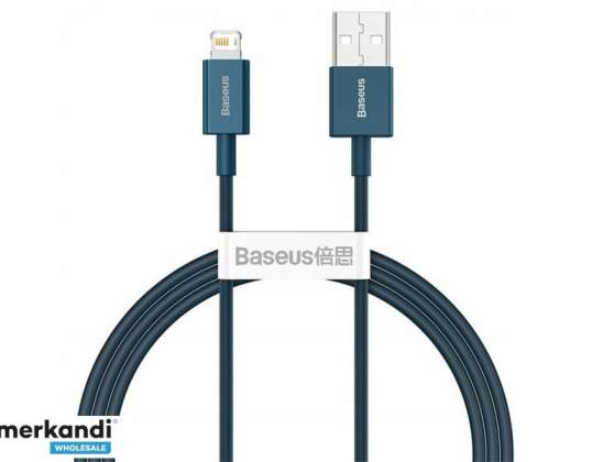 BASEUS USB Lightning kabel til iPhone Superior Series. 2.4A. 1m blå CALYS A03