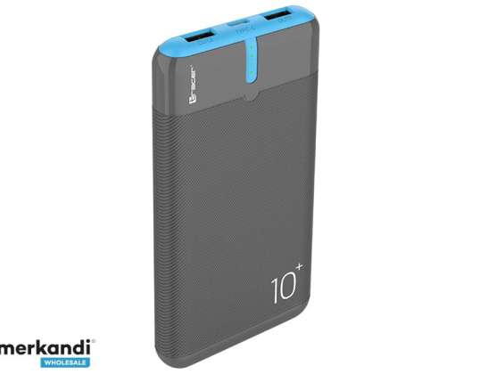 Повербанк TRACER EnerGo 10000mAh серый/синий