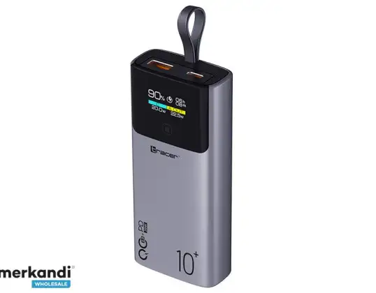 Powerbank TRACER Comet 10000mAh Bildschirm PD QC