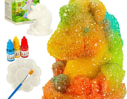 Set di unicorno da favola in cristallo con accessori